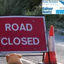 Powdermill Lane at Battle is closed due to a fallen tree
