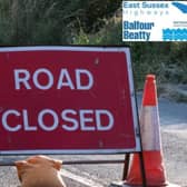 Powdermill Lane at Battle is closed due to a fallen tree