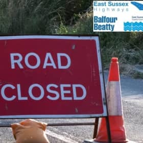 Powdermill Lane at Battle is closed due to a fallen tree