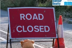 Powdermill Lane at Battle is closed due to a fallen tree