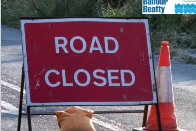 Powdermill Lane at Battle is closed due to a fallen tree