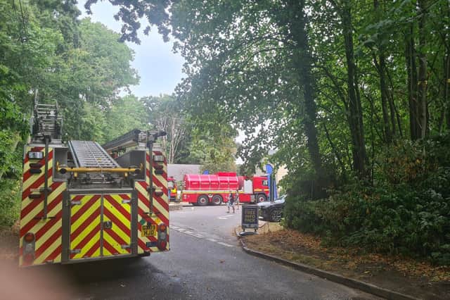 Fire at Hastings holiday park (photo by Laurence Baker)