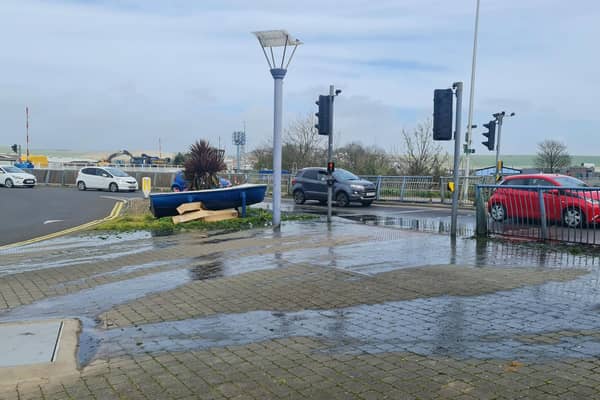 Lib Dem Lewes District Councillor Sean MacLeod is calling for 'effective action' in fixing a water leak on the Newhaven ring road