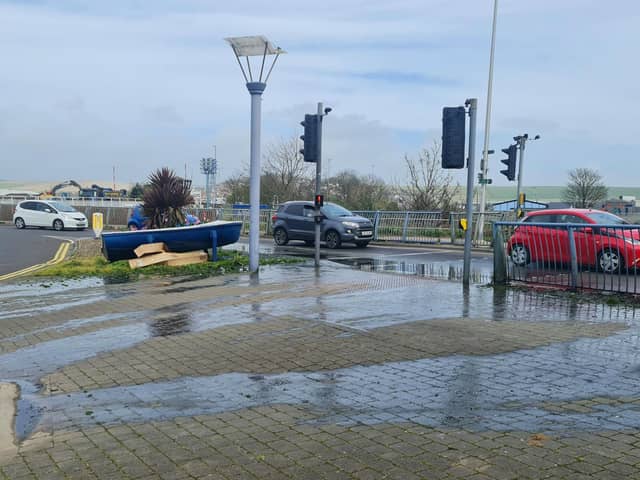 Lib Dem Lewes District Councillor Sean MacLeod is calling for 'effective action' in fixing a water leak on the Newhaven ring road