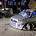 Officers attended Victoria Drive to reports of an overturned vehicle