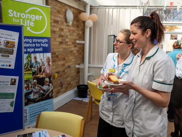 NHS staff learning more about the project
