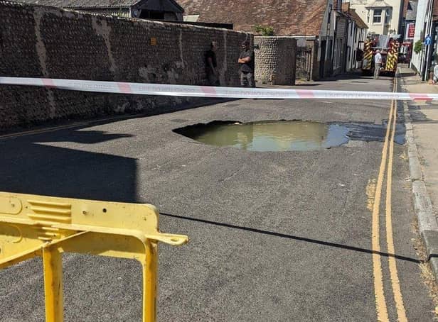 South East Water said repairs to a burst water main on the road was completed last week and water has returned to properties in the area.