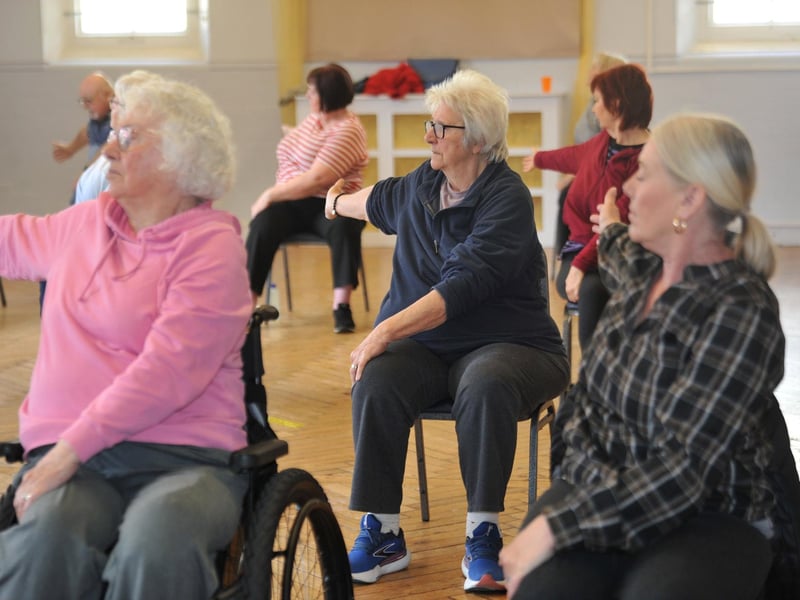 Chair-based yoga at the Sidney Walter Centre with Active Worthing Wellbeing Centre
