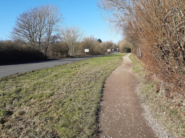 This will bring you out alongside the A283 for a short distance.