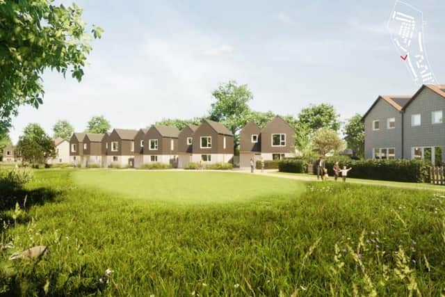 An artist's impression of the proposed Old Malling Farm development. Picture: Allford Hall Monaghan Morris via South Downs National Park Authority