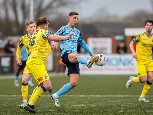 Action from Eastbourne Borough's 3-1 defeat at home to Havant and Waterlooville in National League South