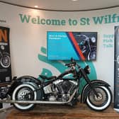 The Wave’ Harley-Davidson is currently on display at St Wilfrid’s Hospice
