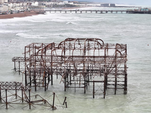 Storm Austen - West Pier Partial Collapse 23/10/26.