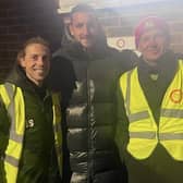 Lewis Dunk, 31, watched on at The Shooting Field as Albion’s under 21s were beaten 2-1 by Steyning in the Sussex Senior Cup. Photo: @SteyningTown