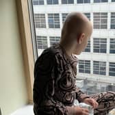 Rachel's son in the hospital.