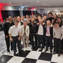 The Crawley Town players at the awards night | Picture: Mark Dunford