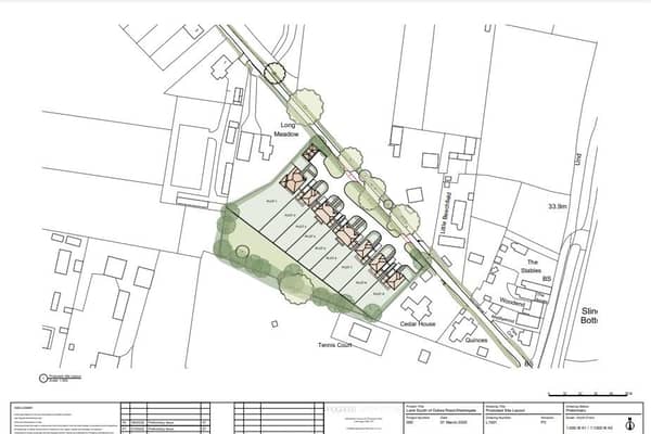 How the nine new homes in Fontwell would have looked