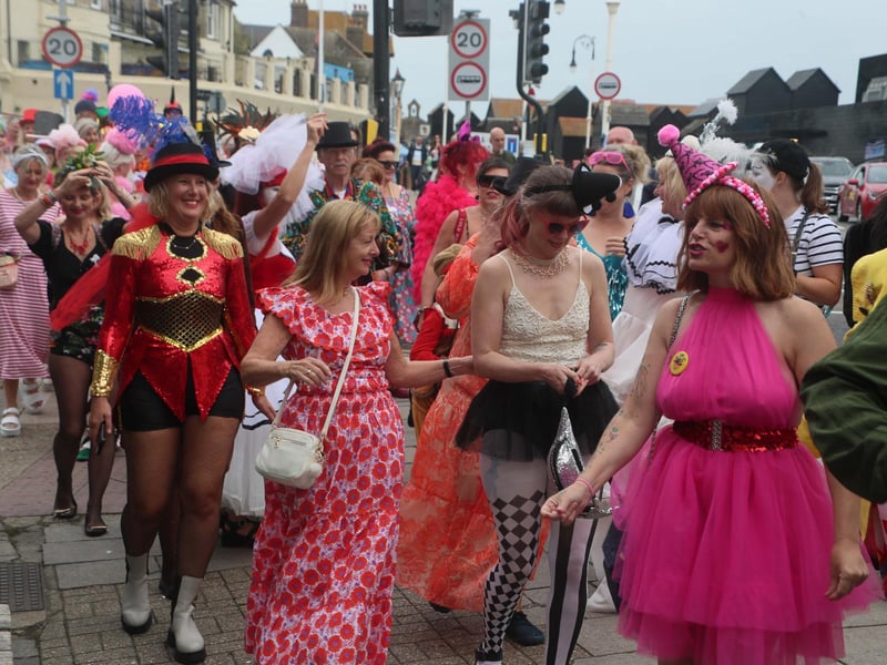 Frock Up Friday 2024 in Hastings. Photo by Roberts Photographic