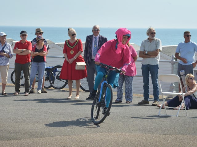 Sussex Blazing Saddles perform in Bexhill on Sunday September 10 2023.