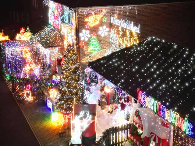 The spectacular Saxifrage Way Christmas Lights are back on in Worthing for 2023