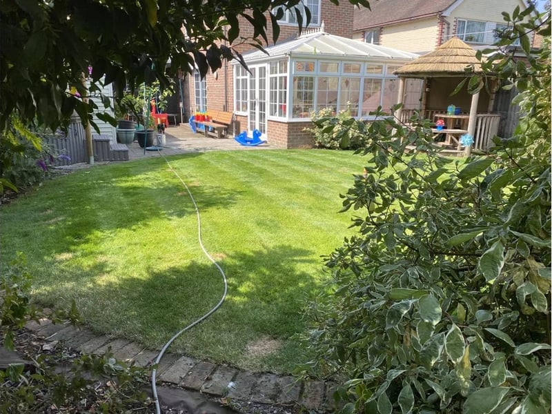 The property's extensive garden.