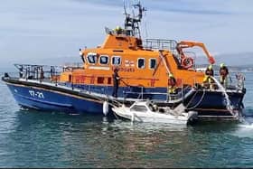 Newhaven RNLI Launch to mayday from vessel taking on water. Image: RNLI
