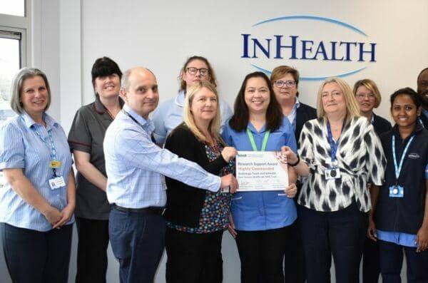 Pevensey Day Unit and the radiology team at Conquest Hospital in Hastings and Eastbourne District General Hospital have been recognised for their support of clinical research at the recent NIHR Clinical Research Support Awards.