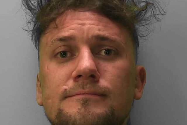 Mitchell Andrew Gardner-Whiles has links to Brighton, Peacehaven and Newhaven. Photo: Sussex Police