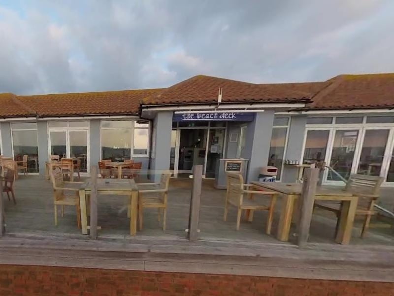 The Beach Deck, in Royal Parade, Eastbourne, has a rating of 4.4 from nearly 2,000 reviews