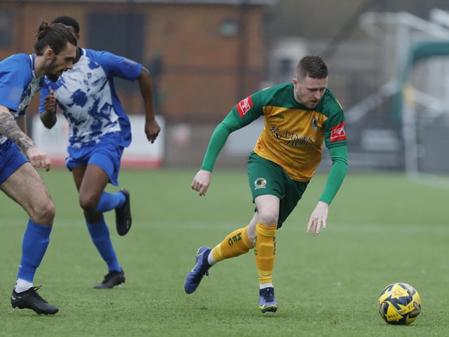 Isthmian Premier action from Horsham's dramatic home win over Wingate & Finchley on Saturday