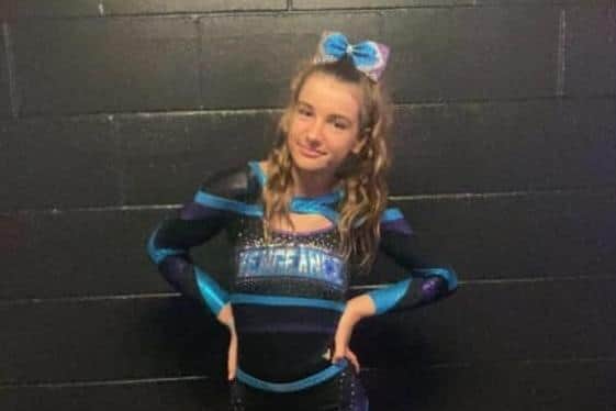 Libby Bridle trains with Vengeance Allstars and has been selected to join Team England at the World Cheerleading Championships. Picture: Abby Bridle