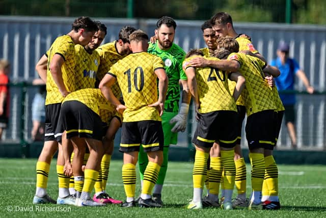 Chichester City - pictured earlier in the season - went down to a single goal away to Bracknell | Picture by David Richardson