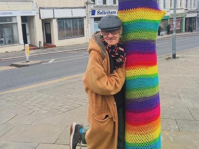 Stephen Linard in St Leonards. Pic by Sue Tilley