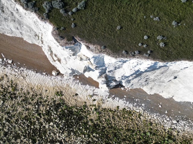 The cliff edge at Saltdean. Photo: Eddie Mitchell