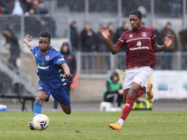 Action from Worthing's National League South defeat at Chelmsford