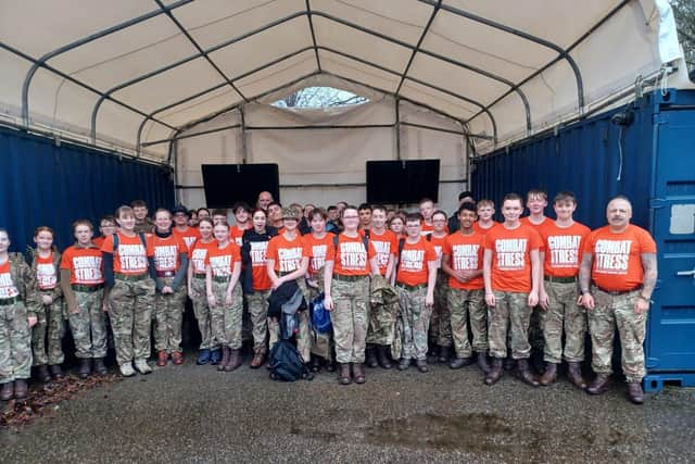 Ark Alexandra Academy Cadets March in March challenge.