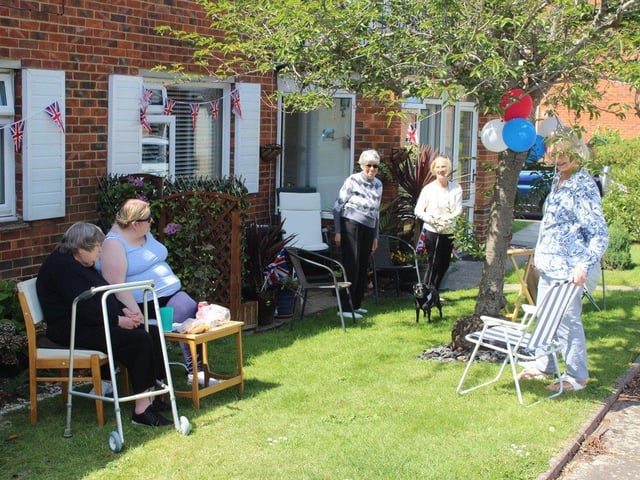 James and Bethany Watts organised a street party for Chatsmore Crescent, Goring, 'to bring the neighbours together during this uncertain time'
