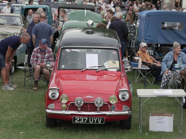 Some of the classic cars on show