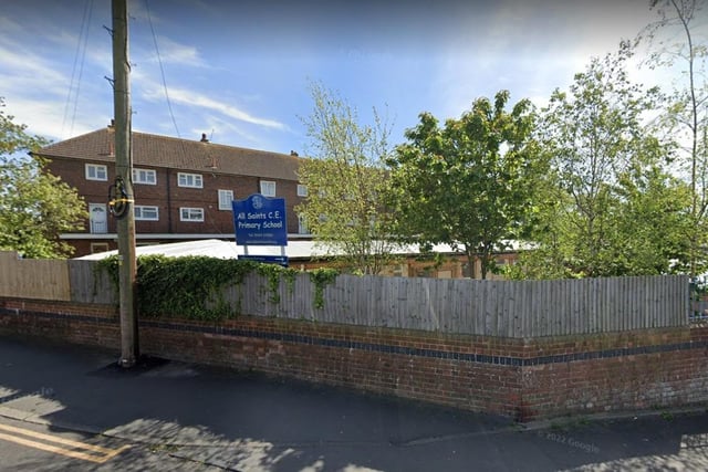 All Saints Church of England Primary School had 45 applicants put the school as a first preference but only 30 of these were offered places. This means 15 or 33.3% did not get a place.