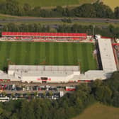 Aerial view of the Broadfield Stadium