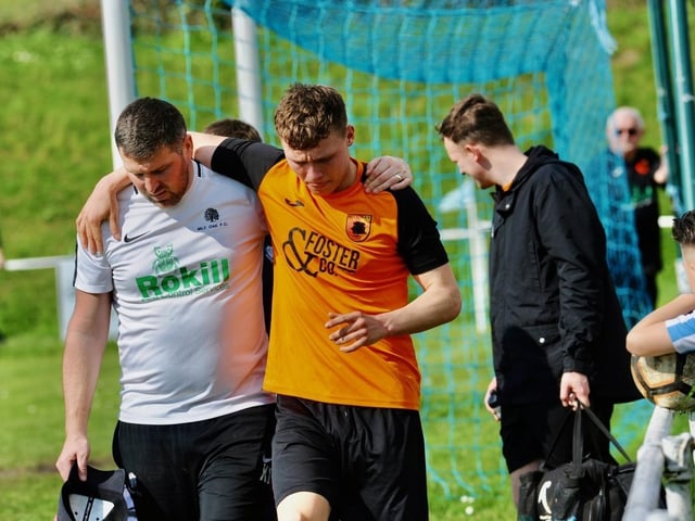 Action from Worthing United's win at home to Mile Oak in the SCFL Division 1