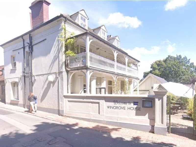 Wingrove House, in High Street, Alfriston, has a rating of 4.6 from more than 300 reviews