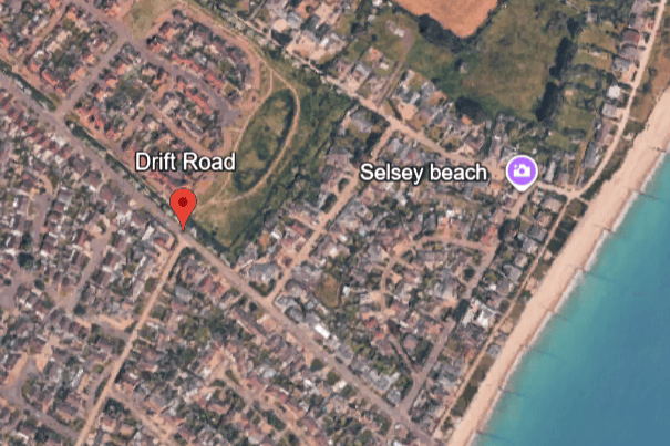 Urgent repairs to part of Selsey's sea wall are set to begin next week, to help maintain the safety of the public footpath running along the top of the structure. Photo: Google Earth