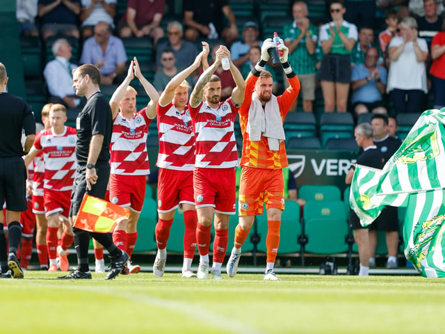 Action from Eastbourne Borough's National South visit to Yeovil