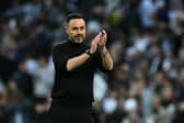 Roberto De Zerbi expressed both frustration and pride, after Tottenham were denied a first league victory of 2026 by a stoppage-time equaliser against his former team, Brighton.  (Photo by Ben STANSALL / AFP via Getty Images)