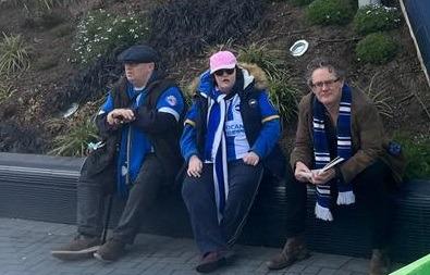 Brighton fans at Tottenham