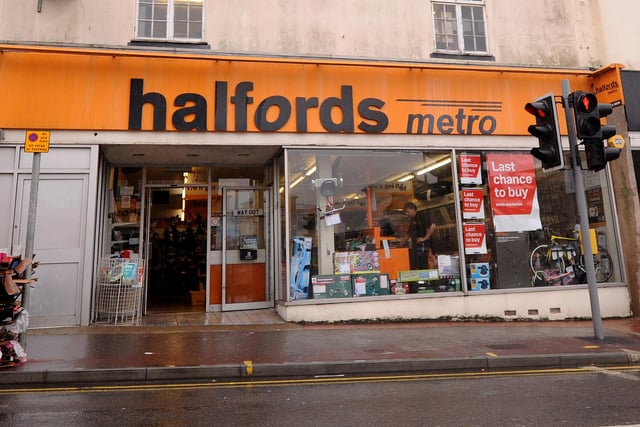 Halfords store in Queens Road, Hastings