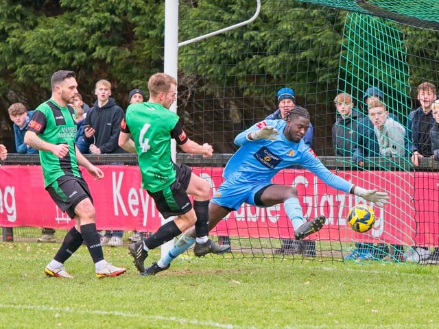 Images from Burgess Hill Town v Lancing, which finished 4-4 in an Isthmian south east thriller