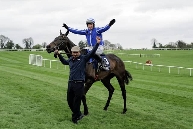 Paul Townend and Energumene - owned by Tony Bloom - after victory in The William Hill Champion Chase at Punchestown Racecourse last April (Photo by Alan Crowhurst/Getty Images)