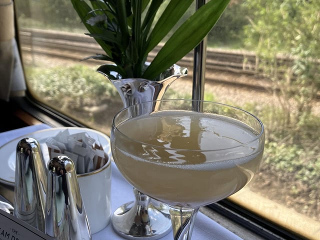 A Bellini gets the journey off to the perfect start